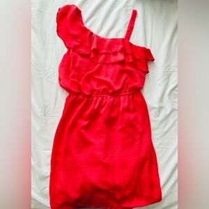 City Triangles Scarlet Ruffled Dress